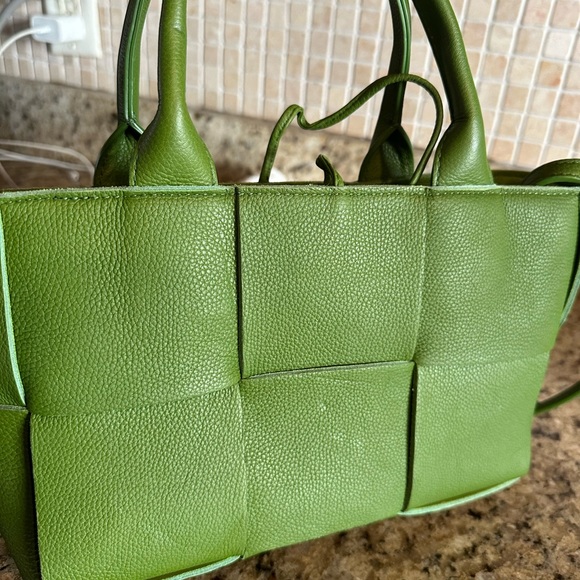 Bottega Veneta Arco Tote Bag small size Green “ Spots” - Picture 3 of 12